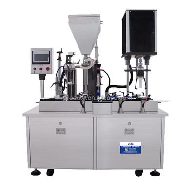 qualidade  Work Efficiently Cosmetic Cream Filling Machine For Bottle Factory Pneumatic Driven fábrica